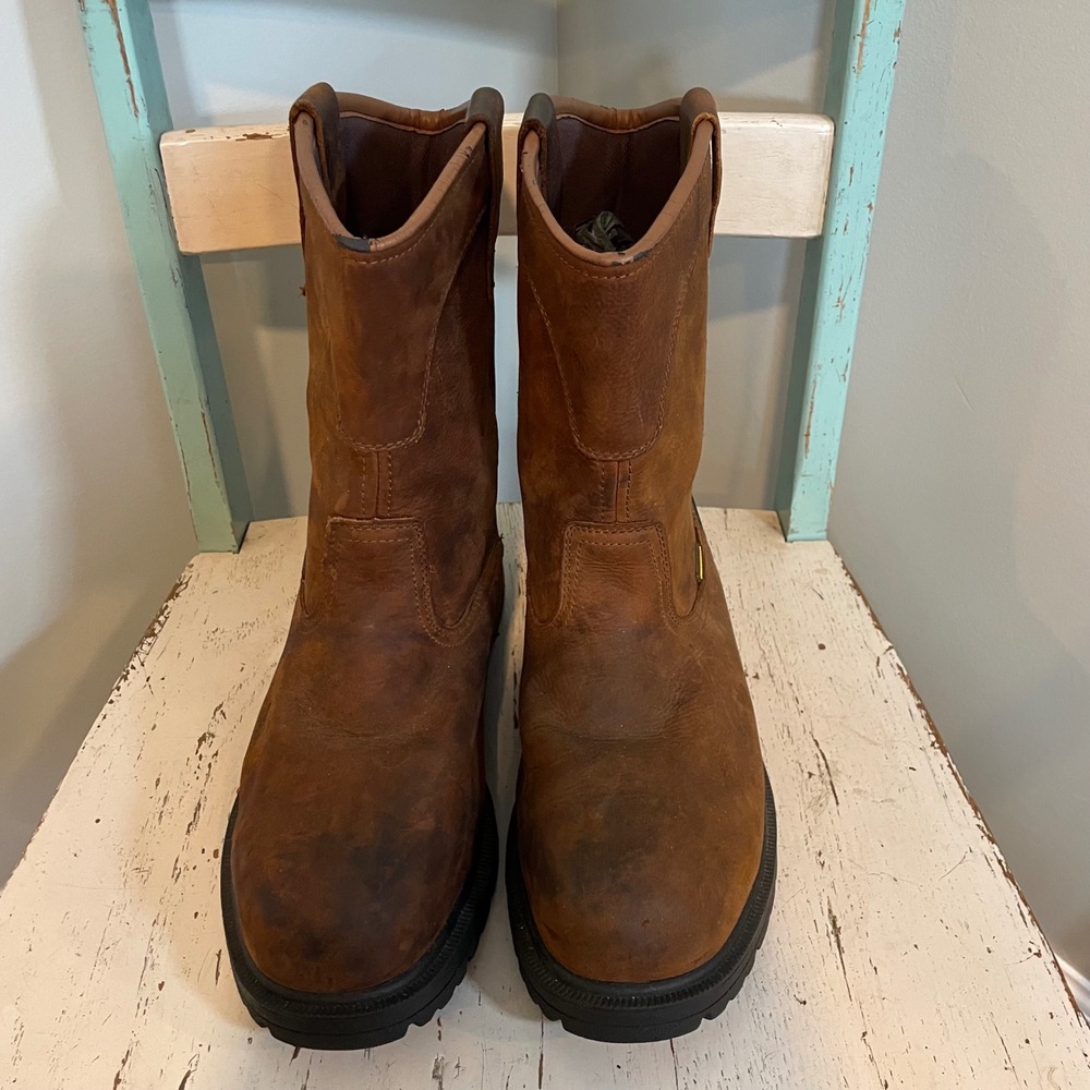 Herman Survivors Men's Waterproof‎ Steel Toe Oil Slip Resistant Work Boots Sz 10 - Picture 3 of 10